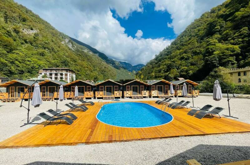 Эко-домики в старой Гагре